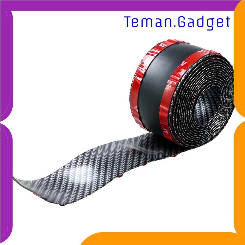 TG - OTO Stiker Vinyl Mobil Carbon Fiber Rubber Strip Bumper Guard 5 x 250 cm - C38404