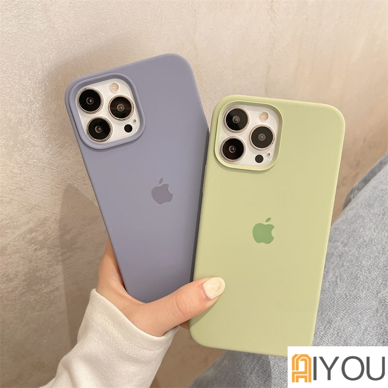 Casing Ponsel Silikon Simple Mewah Untuk iPhone 14 Pro MAX XR XS Max14 13 12 11 Pro MAX 14 7 8 PLUS Shockproof Tahan Lama Anti Kotoran cover