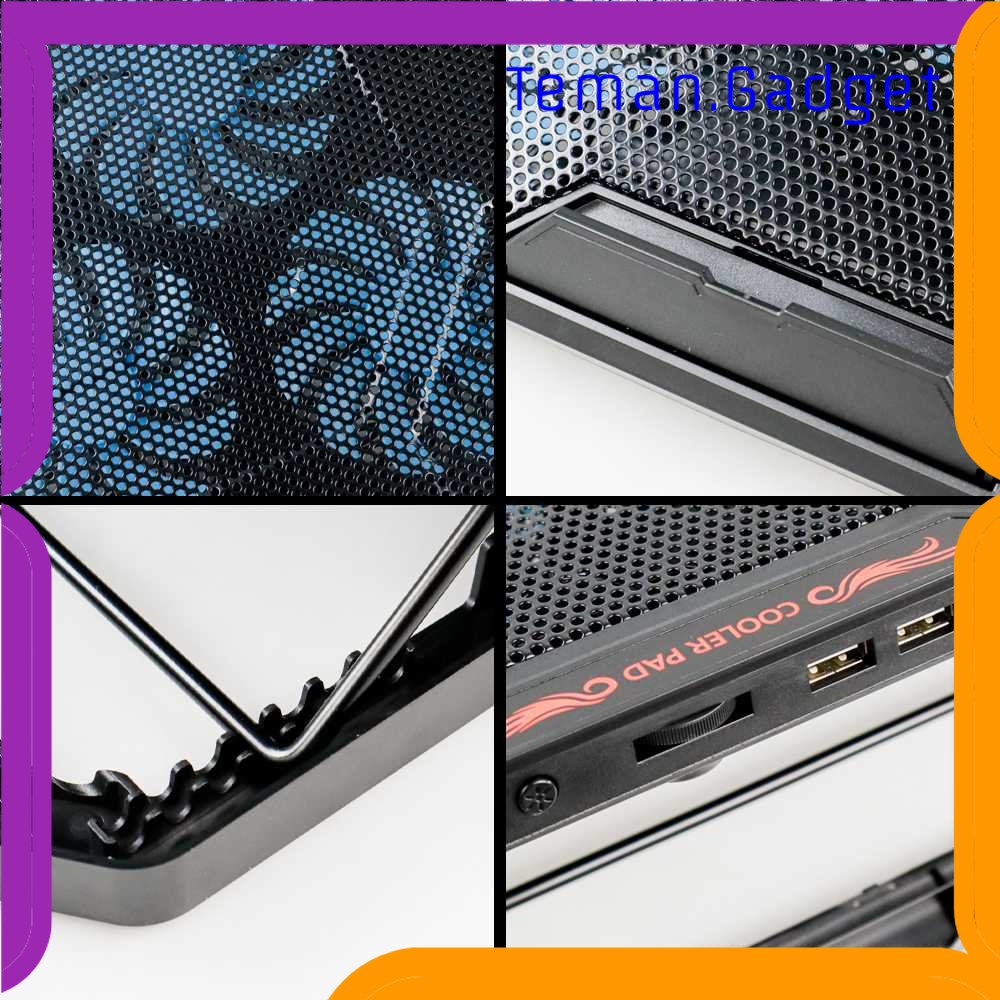 TG - KMP Deek-Robot Notebook Cooling Pad 17 Inch RGB 1400 RPM 5 Fans - YL-018