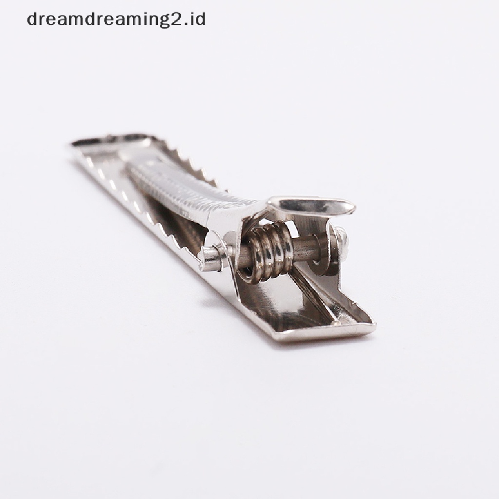 (dream) 20pcs Klip Rambut Aligator Cabang Tunggal Busur DIY Kosong Jepit Rambut Gadis Duckbill Klip Grip Pin//