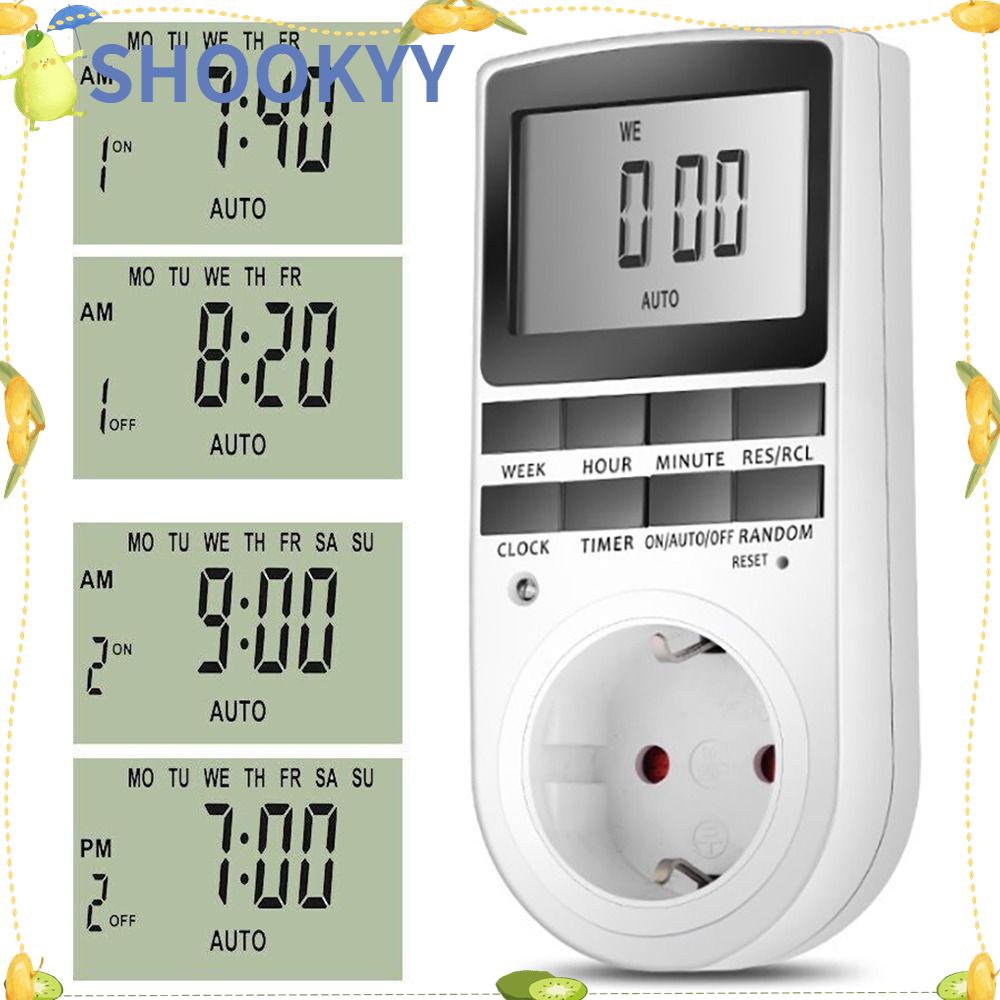 Chookyy Stop Kontak Meteran Listrik Colokan Pengukur Watt Monitor Digital Current Meter Wattmeter Konsumsi Daya Energi