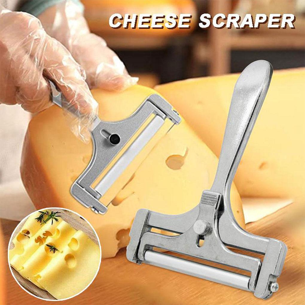 Cheese Slicer Butter Grater Planer Alat Pengiris Dapur Aluminium Alloy Kawat Tebal Semi Keju Keras Memasak