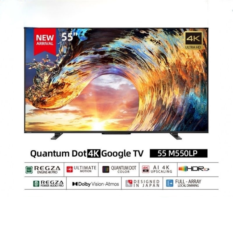 LED TV Toshiba 55M550LP QLED 4K Google TV 55 Inch