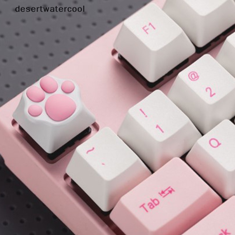 Deid Kepribadian Disesuaikan ABS Silikon Kitty Paw Artisan Cat Paws Keyboard keyCaps Martijn