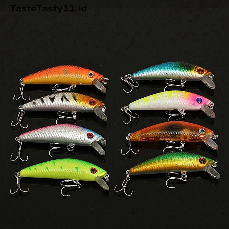 Tastetasty Model Campur Umpan Pancing Set Ikan Kecil Umpan Engkol Tackle Treble Hooks Kit.