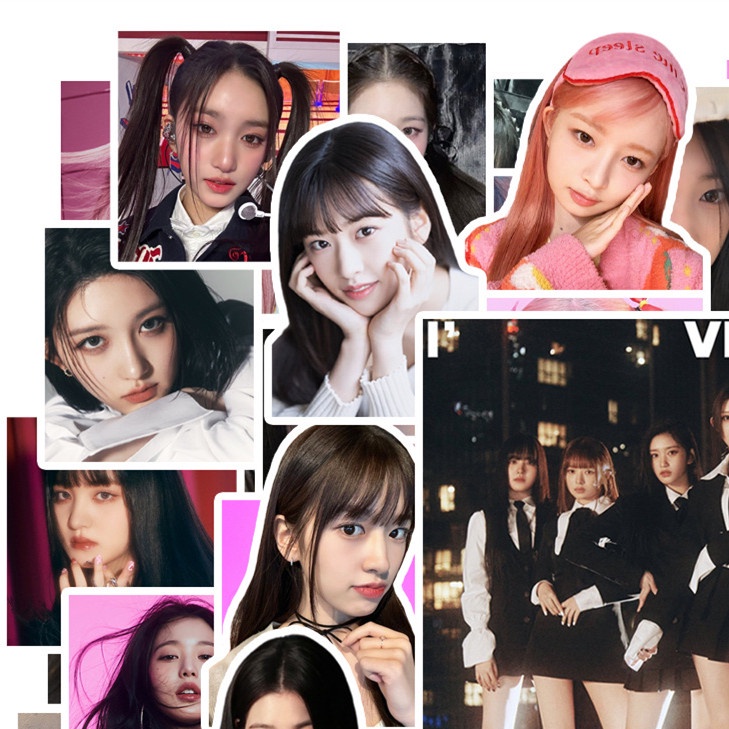 100pcs/set IVE Stiker Foto Hand Book Luggage Stiker Album Baru I'VE Gambar Paster