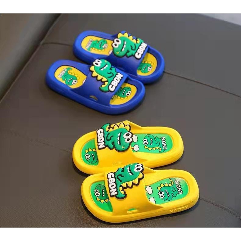 TOPGROSIR LV0297 Sandal Selop Anak Dino CBDN Import Cute Sandal Anak Laki-laki/Perempuan Karet Softy