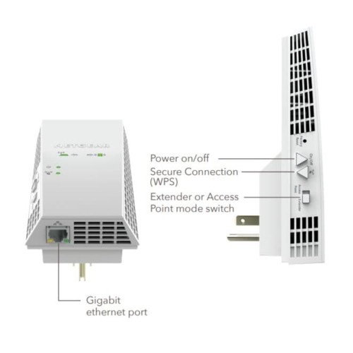 Netgear EX6250 AC1750 Mesh WiFi Range Extender / WiFi Repeater N