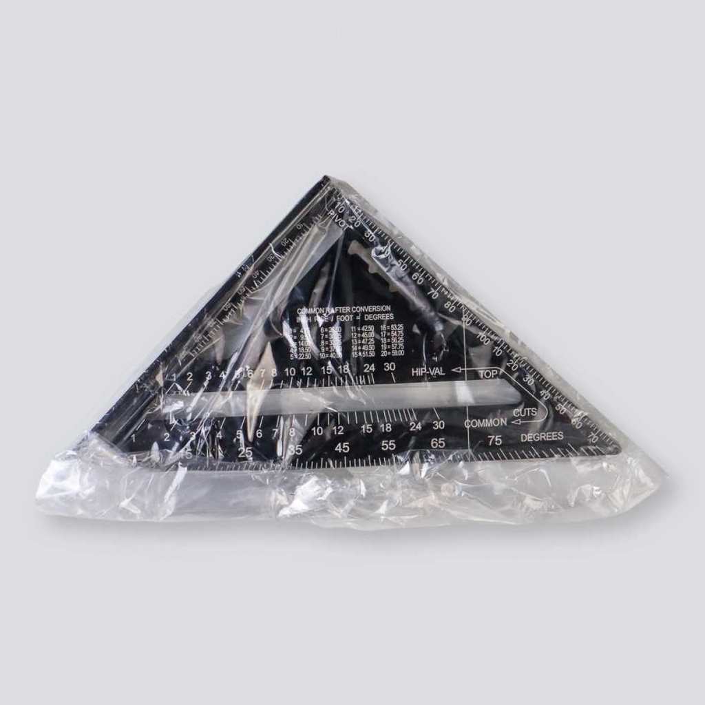 Penggaris Siku Mistar Triangle Ruler Aluminium 7Inch Perkakas Bangunan