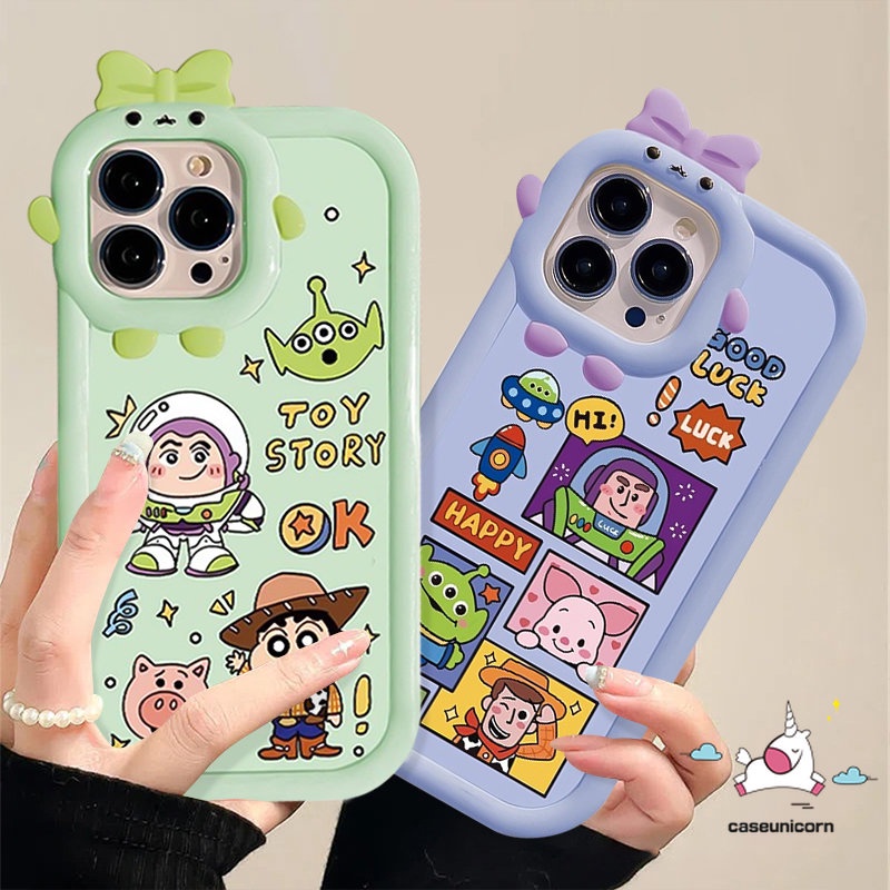 Casing Untuk Redmi A1 9 10 10A 10C 9T A1+9C 9A Redmi Note9 8 10s 11s 11 Pro+10 Pro POCO M3 X3 Pro NFC Mi 11 Lite Simpul 3D Lucu Lensa Monster Kecil Kartun Toy Story Sarung Soft Case