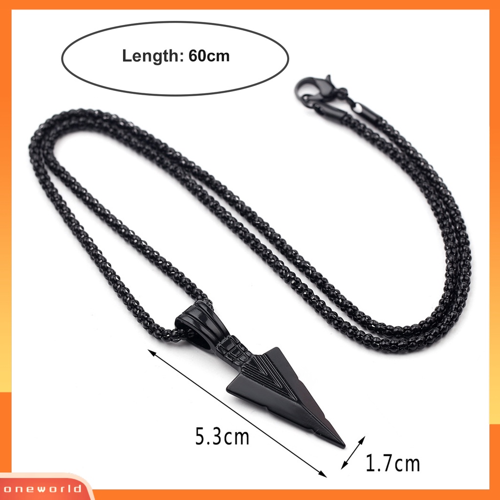 [EONE] Pria Kalung Rantai Tulang Stainless Steel Hip Hop Keren High Gloss Hadiah Fashion Perhiasan Kepala Liontin Sweater Necklace Untuk Harian