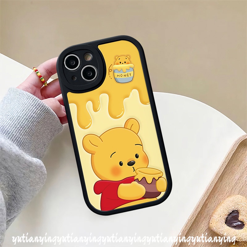 Casing Kartun Strawberry Bear Manyo Untuk Redmi 10C 9A 9C 10 12C 10A 9T A1 9 Note 11 10s 8 11Pro+10 Pro 11s 10 9s K40s POCO F4 M3 X3 NFC Pro Mi 11T 12 11 Lite Sarung Winnie Soft Cover