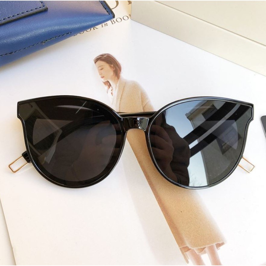 PA Kacamata Wanita Korean Design Retro Mata Kucing Kaca mata Hitam Wanita Sunglasses - KC021 (GM)