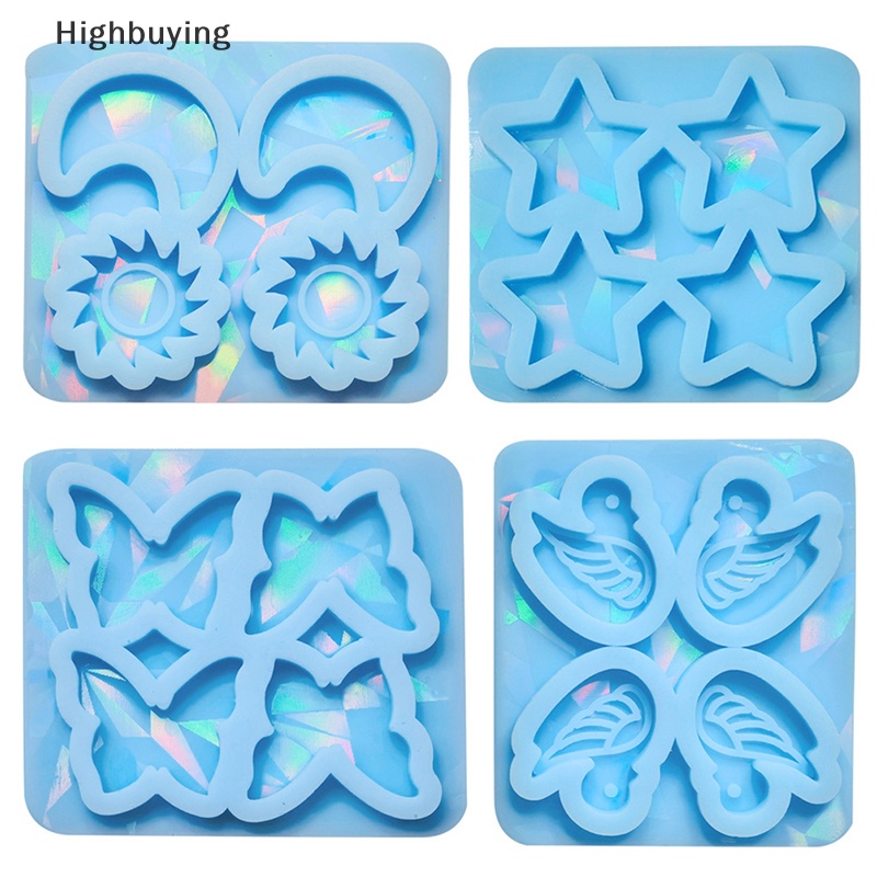 Hbid Mini Ear Studs Epoxy Cetakan Hewan Lucu Anting Liontin Perhiasan Dekoratif Silicone Molds DIY Jewellery Making Tools Glory