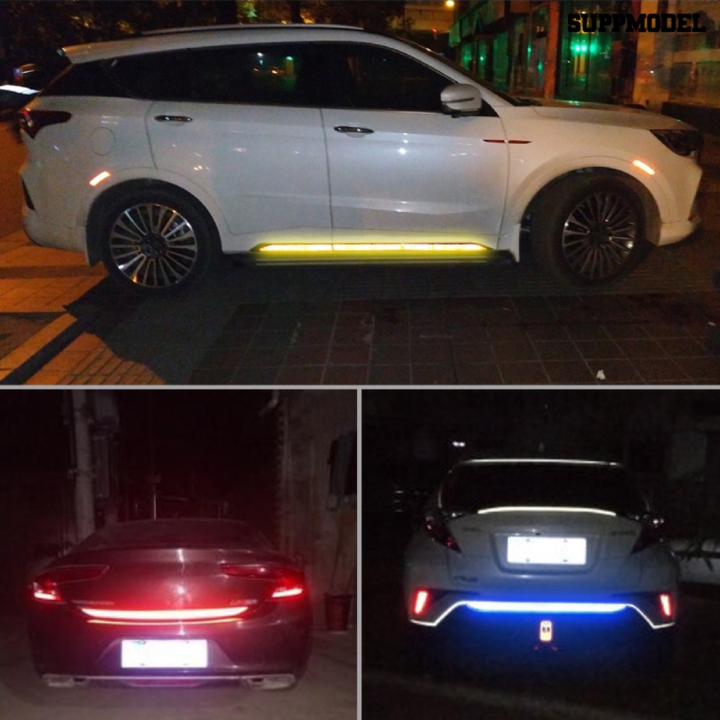 [SM Auto] 5Pcs/Set Stiker Reflektif Gaya Pelindung Tahan Air Body Mobil Tape Reflektif Untuk Kendaraan