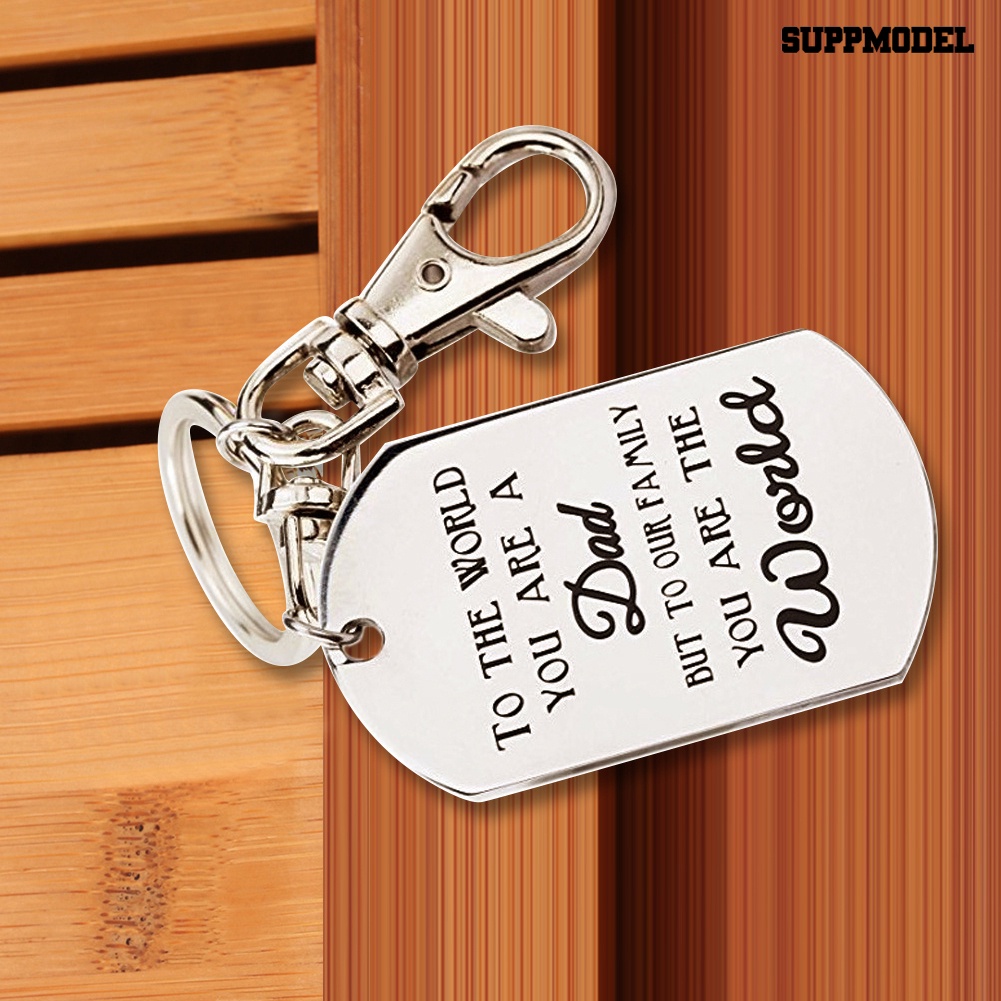 [SM Auto] Pria Huruf Tag Liontin Charm Gantungan Kunci Mobil Key Ring Holder Ornamen Hadiah Bapak