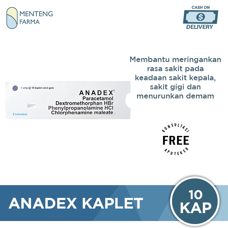 Anadex 10 Kaplet - Obat Penurun Demam