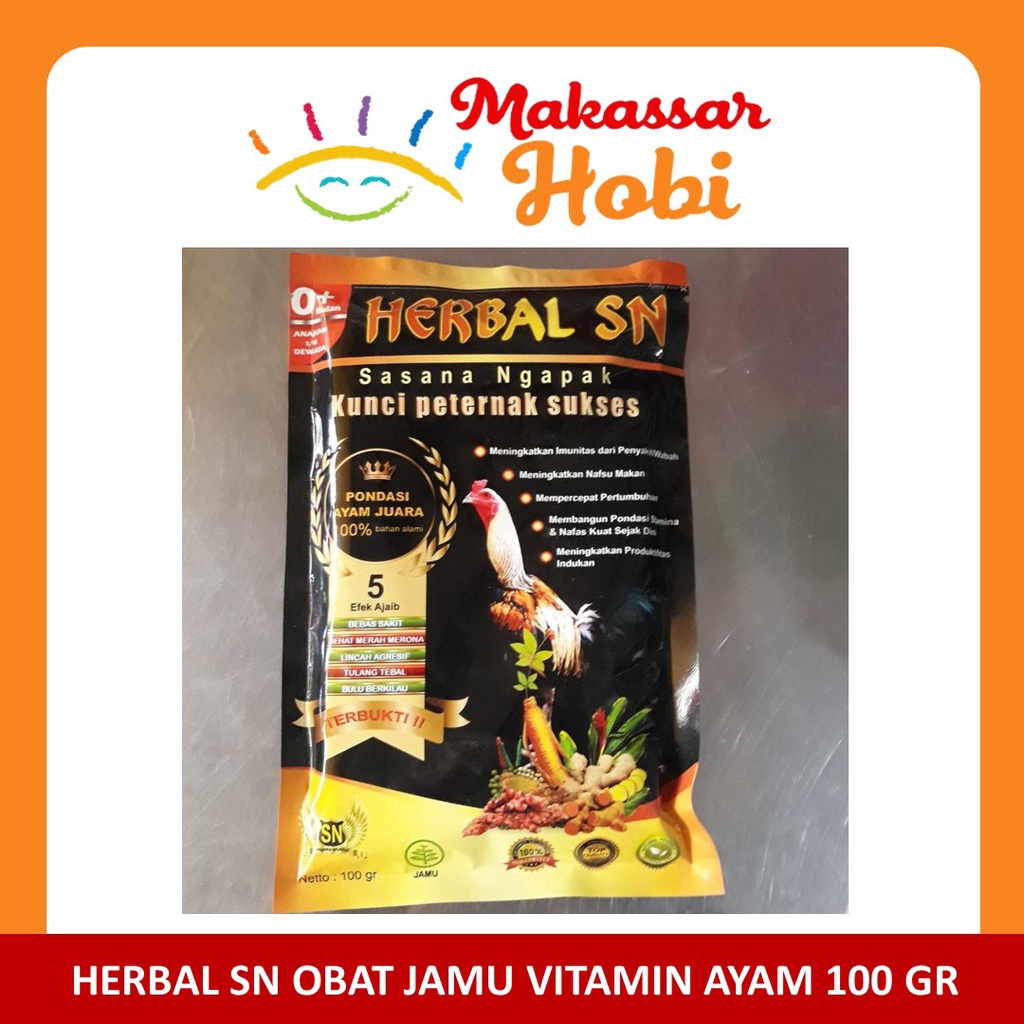 Jamu Ayam Sasana Ngapak Herbal SN 100gr Obat Jago Aduan Bebek Unggas