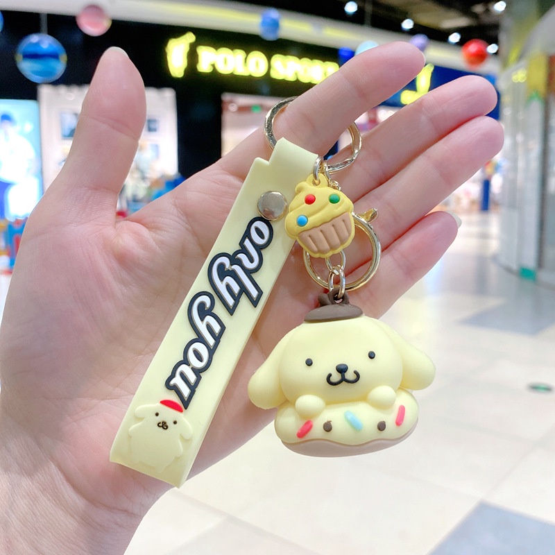 3d Lucu Kartun Donat Hewan Ajaib Gantungan Kunci Tas Ransel Pesona Liontin Earphone Case Tali Anti Hilang Untuk Airpods Inpods 1 2 3 PRO 4 6 12 I12 i13 Pro4 pro6