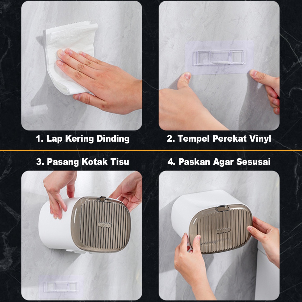 Kotak Tisu Plastik Tempat Penyimpanan Tissue Modern Minimalis Organizer - KT010