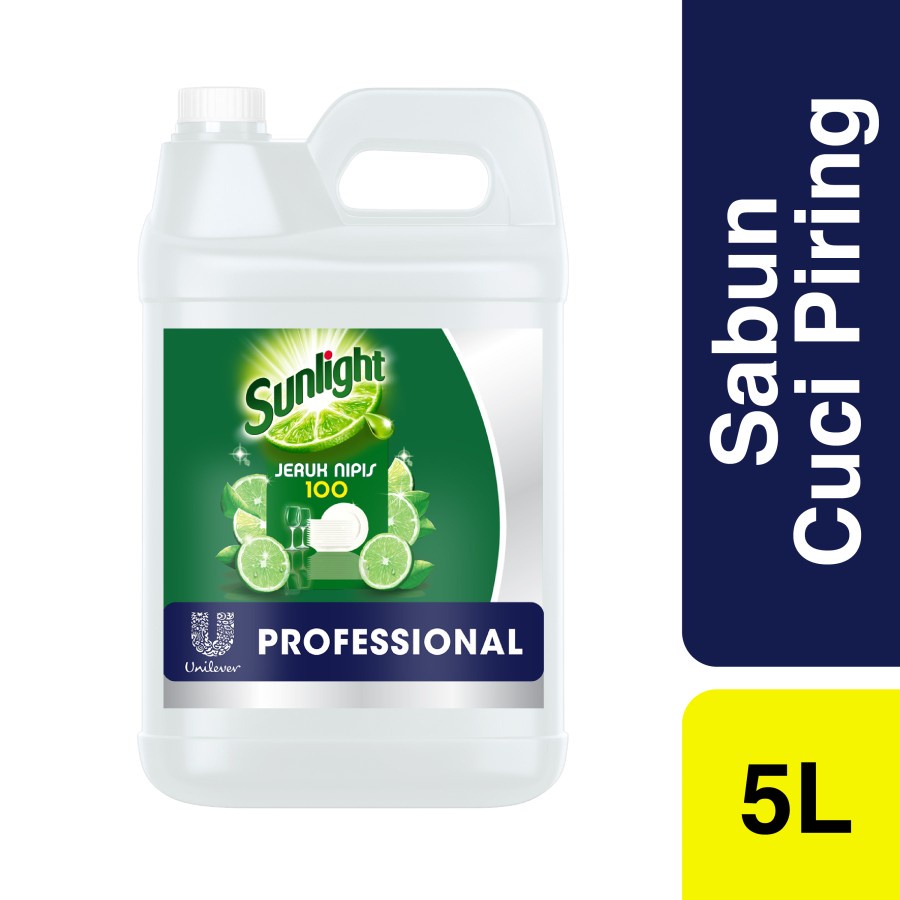 Sunlight Professional Lime Sabun Cuci Piring 5 Liter 5L