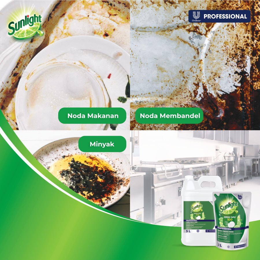 Sunlight Professional Lime Sabun Cuci Piring 5 Liter 5L