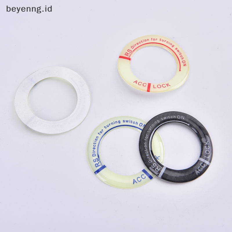 Beyen Malam Luminous Car Ignition Key Ring Stiker Auto Motor 3D Decals Decorati ID