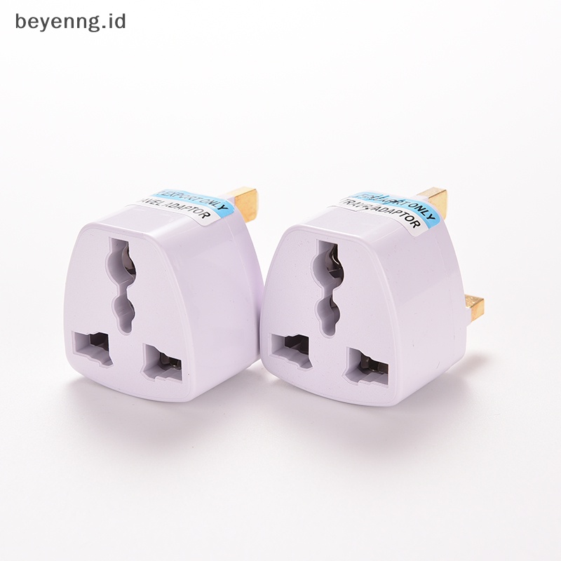 Beyen 1pc Universal AU EU Ke UK Colokan Listrik AC Travel Wall Adapter Converter Putih GB ID