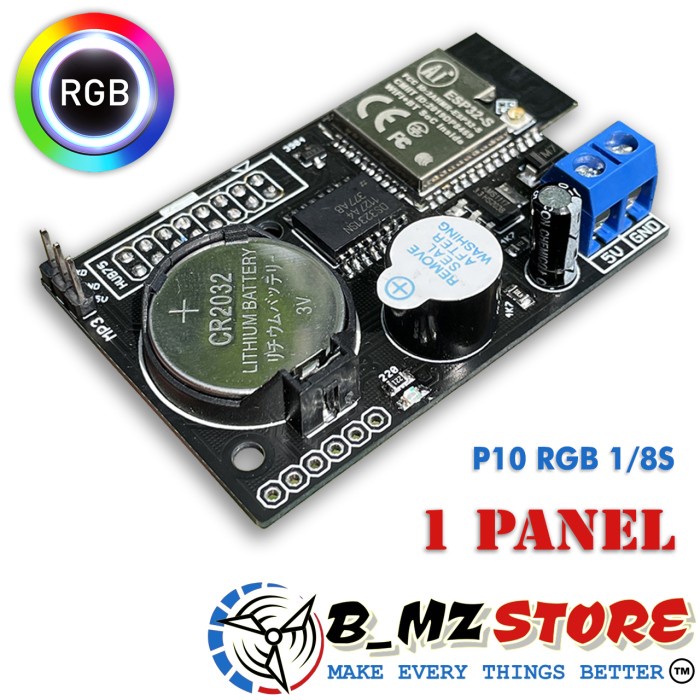 Kontroller JWS P10 RGB Khalifah (Jam Sholat) Controller JWS Wifi RGB - 1 Panel Non Mp3