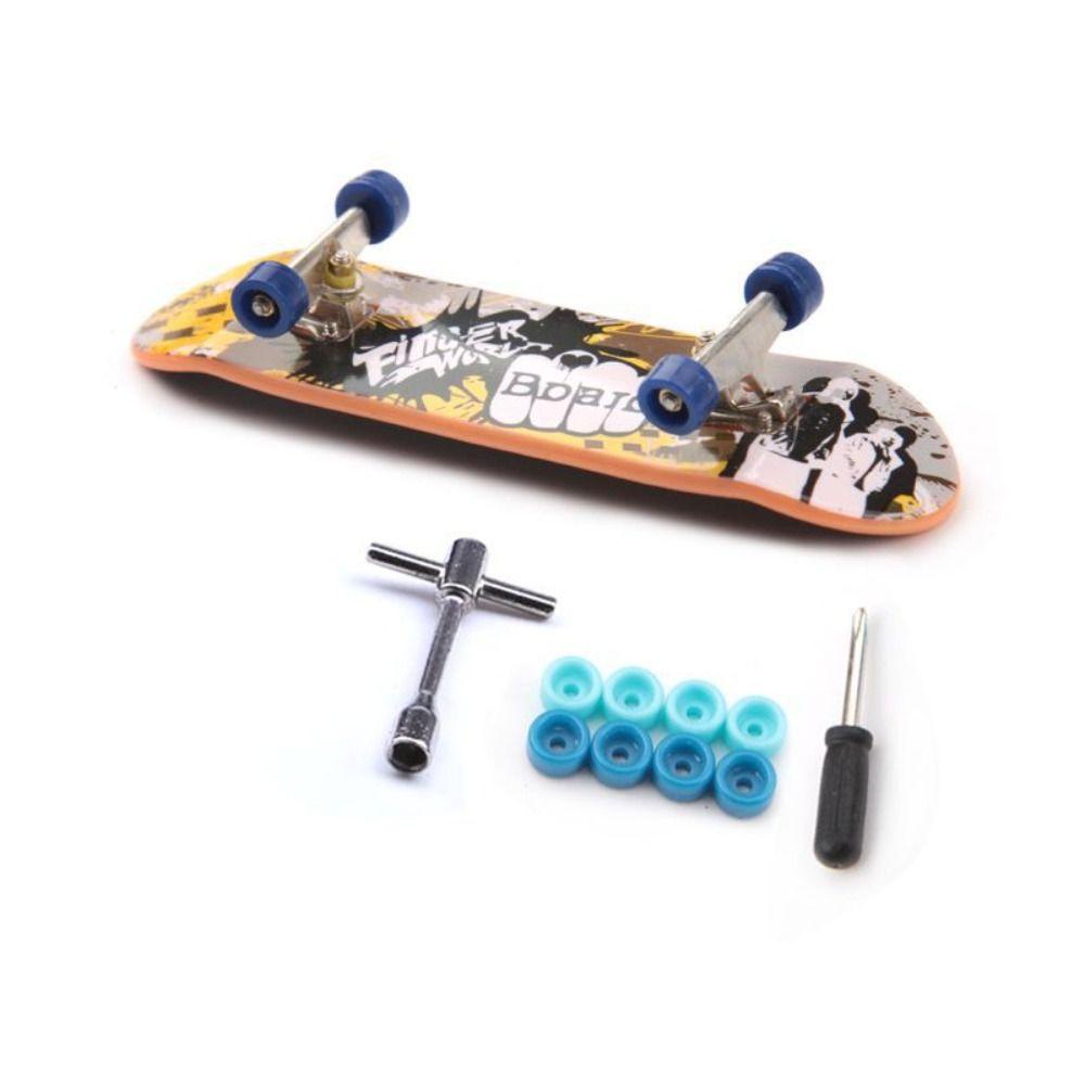[Elegan] Skuter Jari Mini Set Hadiah Ulang Tahun Mainan Surfing Profesional Mainan Meja Mainan Trik Alat Peraga Pelatihan Skate Truck Model Skateboard