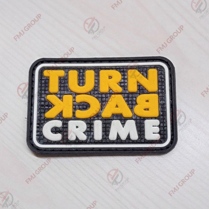 Patch Karet TURN BACK CRIME / Patch Karet TURN BACK CRIME / Patch Perepet