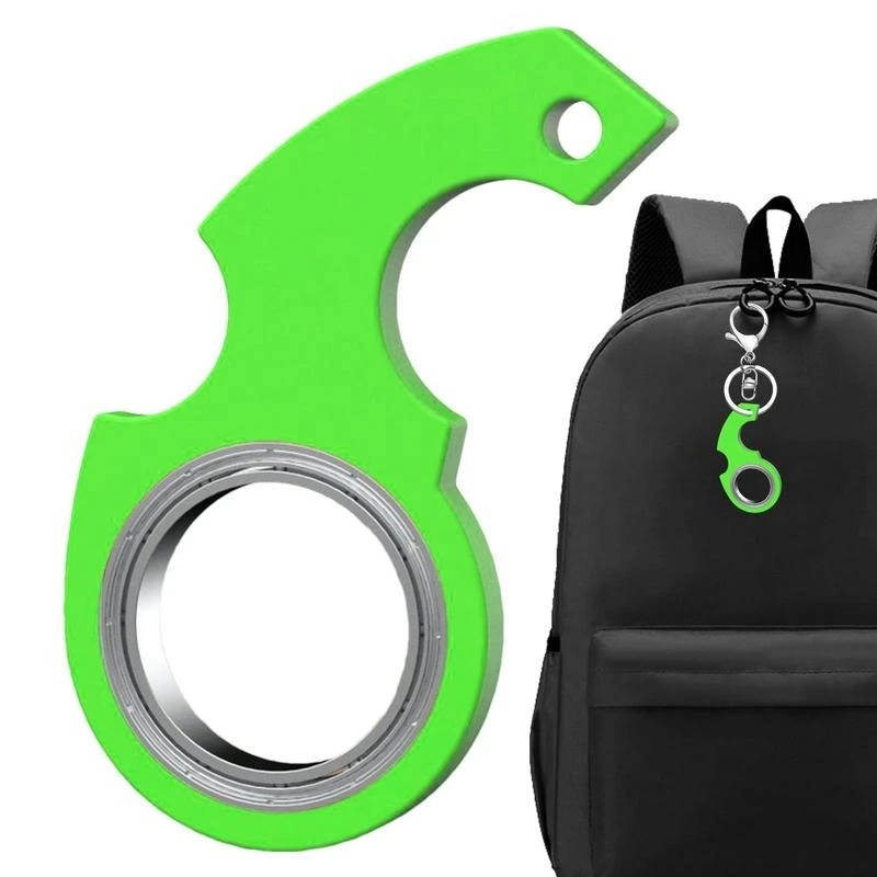 [Unggulan] Kreatif Fidget Spinner Mainan Gantungan Kunci Ujung Jari Kunci Cincin Pemegang Menghilangkan Stress Jari Gantungan Kunci Meja Putar Spinner Keychain Hand Spinner Anti-Kecemasan Mainan Key Chain Gadget