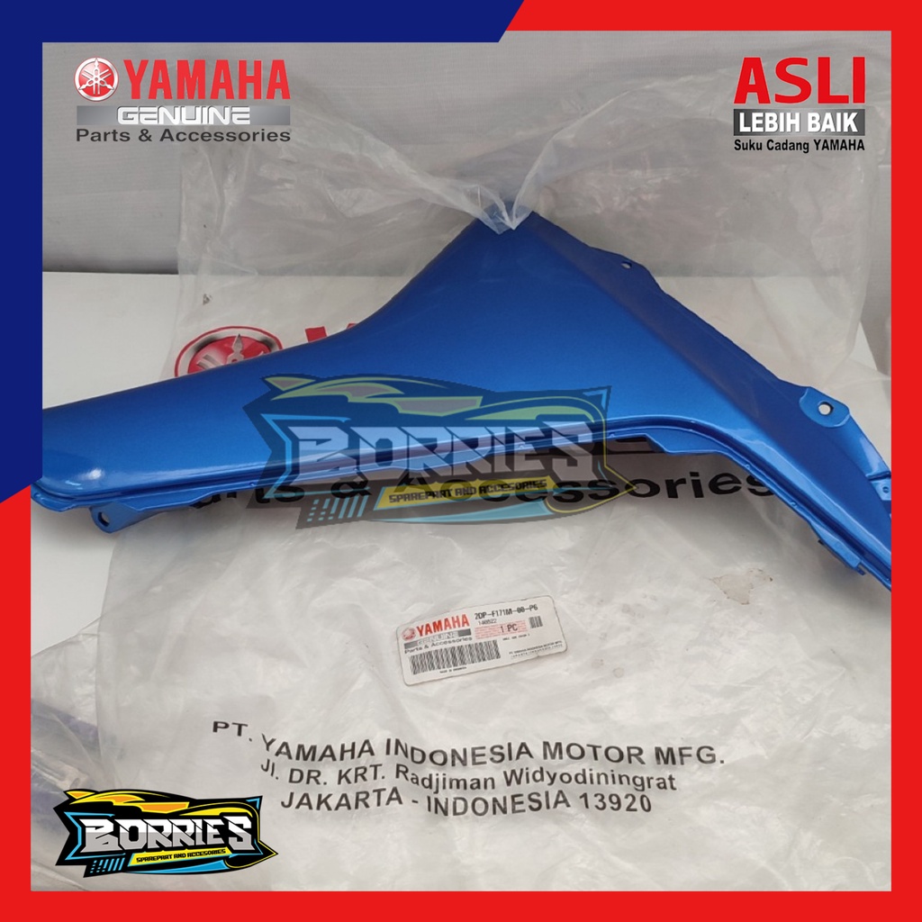 MOLE SIDE COVER SAYAP DEPAN KANAN BAWAH BIRU NMAX ORI 2DP-F171M-00-P6