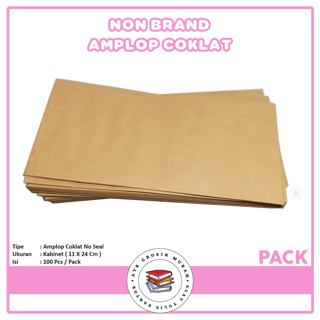 

AGM - Amplop Coklat Kabinet - Pack