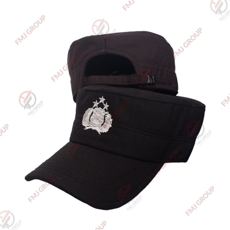 Topi Komando Coklat BINTARA Polri / Topi Komando Bintara