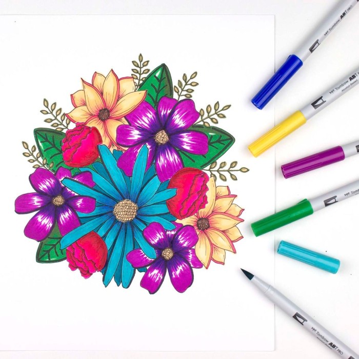 

Tombow ABT Pro BASIC Palette Art Markers Set 12 Dual Tip Brush Pen