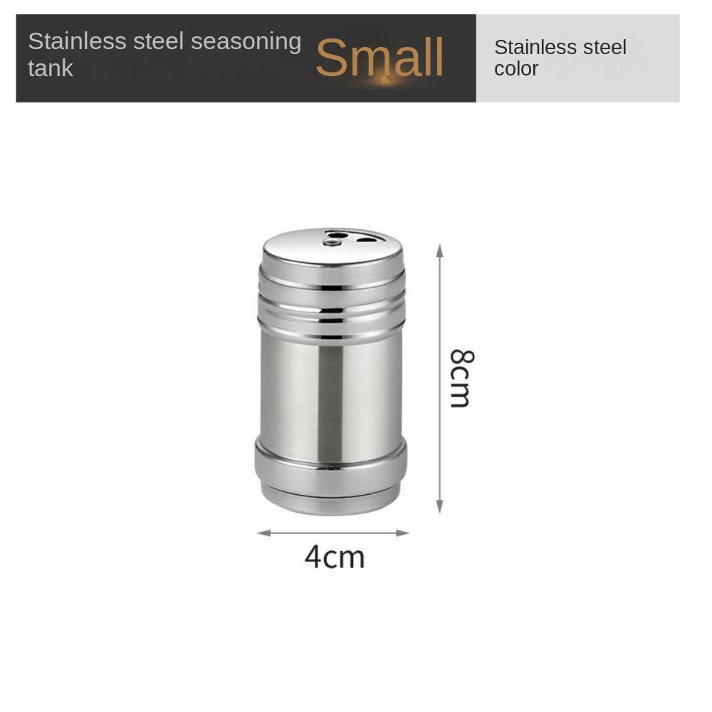 TOP 2pcs Botol Bumbu Rumah Tangga Serbaguna Pencegah Korosi Penutup Berputar Bubuk Jintan Seasoning Tank