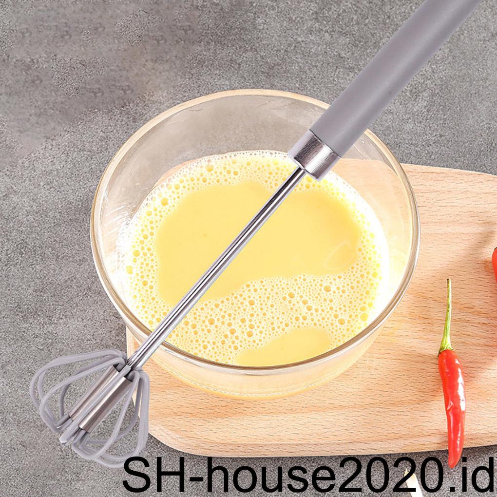 Silicone Whisk Pengocok Telur Semi Otomatis Handheld Cream Mixer Alat Dapur Baking by Jooan