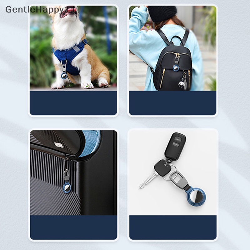 Gentlehappy 1pc Airtag Case Pelindung Magnetik Untuk Airtags Cover Keychain Holder Tracker id