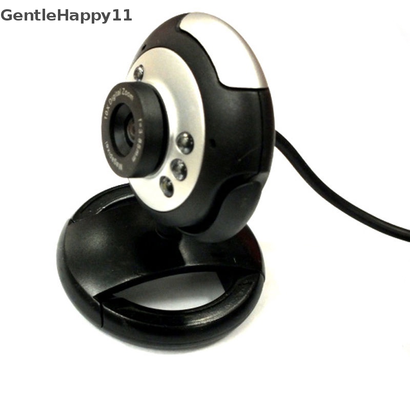 Gentlehappy 6led HD Webcam USB 2.0 50.0M Kamera PC Web Cam Dengan MIC Untuk Komputer PC id Bulat