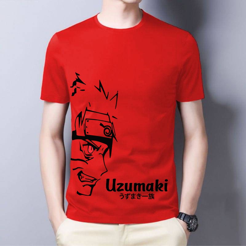 COD/DS2/ KAOS PRIA LENGAN PENDEK UZUMAKI ANIME JAPAN BAJU PRIA LENGAN PANJANG BAHAN BABYTERRY PAKAIAN PRIA