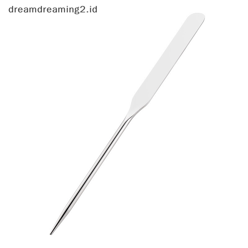 (drea) Spatula Toner Makeup Stainless Steel Mixing Stick Foundation Alat Pencampur Krim//