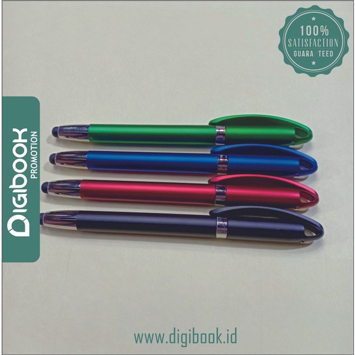 

Pulpen seminar stylus / Pena touchscreen stylus plastik sablon 744