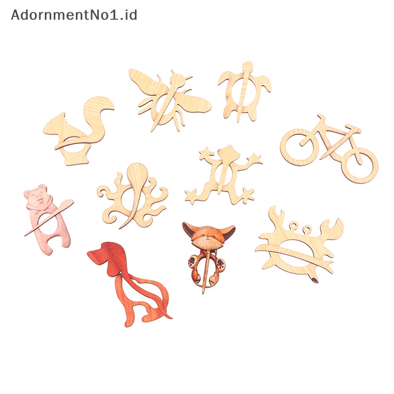 [AdornmentNo1] 1pc Pin Bros Dengan Motif Hewan Kerajinan DIY Lencana Kartun Pin Perhiasan [ID]