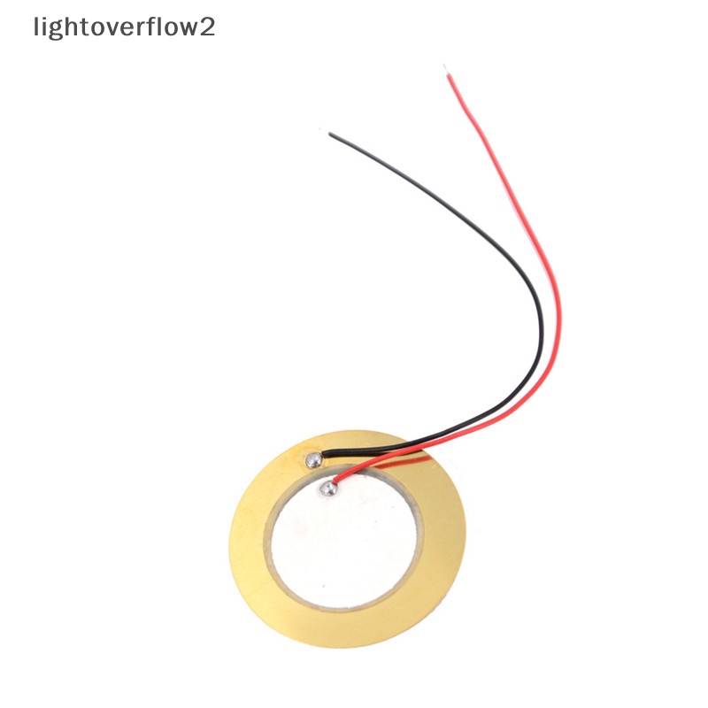 [lightoverflow2] 10pcs 35mm Piezo Elements buzzer Sounder Sensor Trigger Drum Disc+Kawat Tembaga [ID]