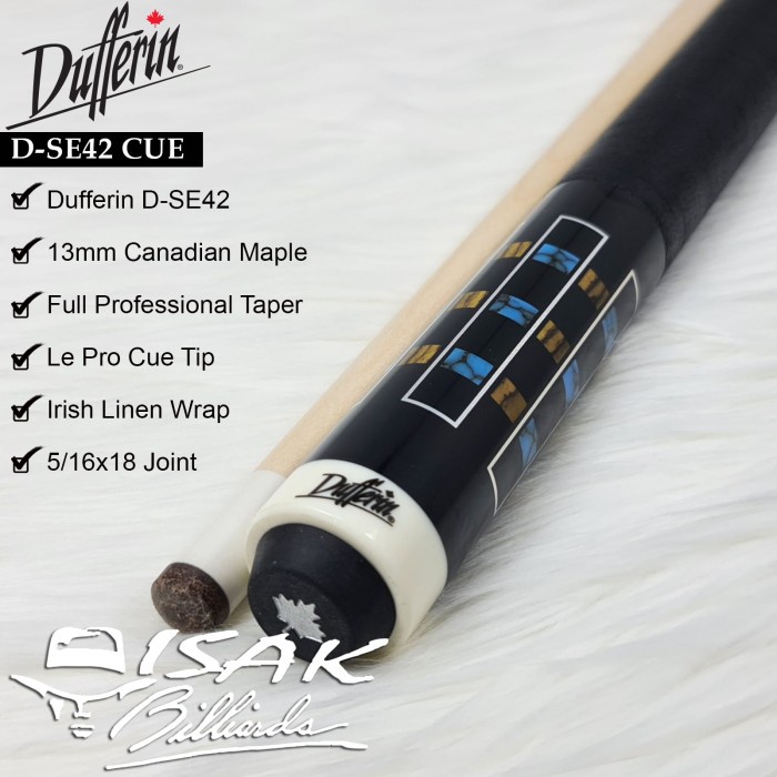 Dufferin D-SE42 Pool Cue - Canada Maple Billiard Stick Stik Duferin