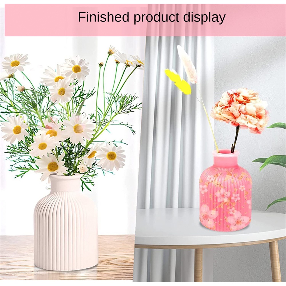 Vase Vas Silikon Cetakan Kreatif Vas Gipsum Cetakan Ornamen Diy Vas Bunga Pot Plester Lem Membuat Vas Cetakan Resin Epoksi