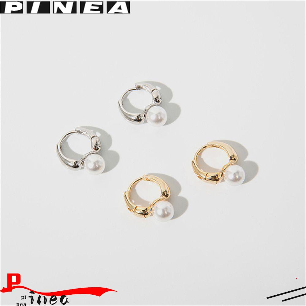 Anting Hoop Nanas Wanita Giwang Mutiara Mode Lucu Baru