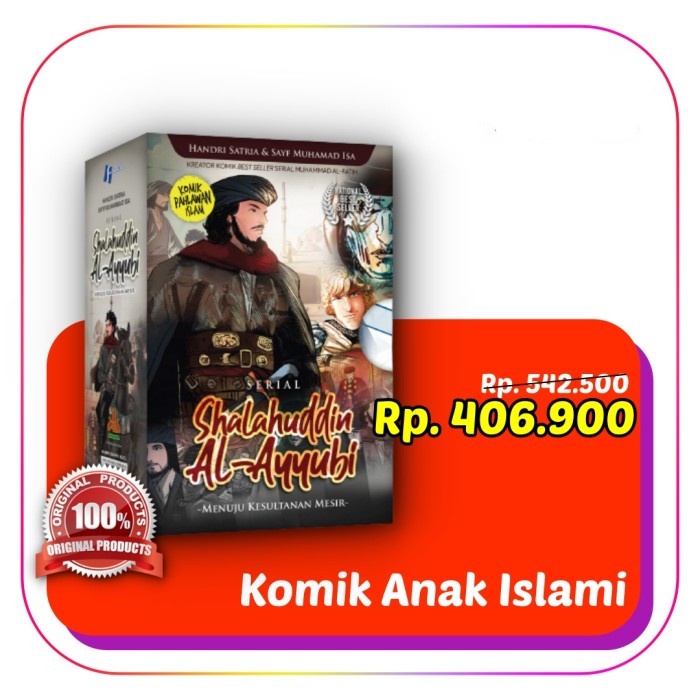 Komik Shalahuddin Al Ayyubi JILID 1-6 +BOX EXCLUSIVE
