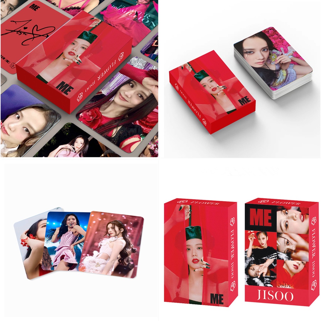 55pcs/box Hitam-PINK Coachella Member Photocards Album Kartu Lomo Blackpink JISOO LISA JENNIE ROSE Kpop Postcards Blackpink